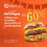 En Didi Food hasta 60% de descuento en hamburguesas sólo hoy