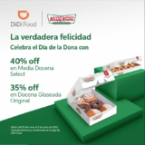 Promoción de la semana DiDi Food: Hasta 40% de descuento en donas de Krispy Kreme