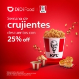 Oferta de la Semana DiDi Food: 25% de descuento en Bucket Gravy y Mega Box Pollo en KFC