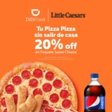 Promoción de la semana DiDi Food: 20% de descuento en Paquete Super Cheese de Little Caesars