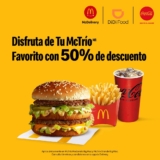 Promoción de la semana DiDi Food: 50% de descuento en McTrío Big Mac