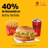 Promoción de la semana DiDi Food: 40% de descuento McTrío McPollo en McDonald’s