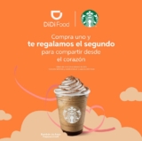 Promoción de la semana Didi Food: 2×1 en Bombón de Amor Frappuccino en Starbucks