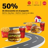 Promoción de la semana Didi Food: 50% de descuento en paquete McTrío Big Mac + McTrío Cuarto de Libra