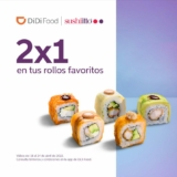 Promoción de la semana DiDi Food: 2×1 en rollos en Sushi Itto