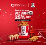 25% de descuento en paquetes de KFC seleccionados al pedir por DiDi Food esta semana