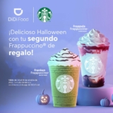 2×1 en frappuccinos en Starbucks al pedir por DiDi Food esta semana