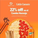 Promoción de la semana DiDi Food: 22% off en el Combo Naranja en Little Caesars