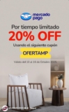 Cupón Muebles Dico del 20% de descuento pagando con Mercado Pago