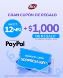 Cupón Muebles Dico de $1000 de regalo con compra mínima pagando con PayPal
