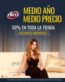Muebles Dico Medio Año, Medio Precio 2026: 50% de descuento + 7% adicional