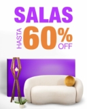 Hasta 60% de descuento en salas + 10% adicional con PayPal en Muebles Dico