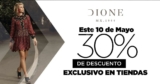 Promoción Dione Día de las Madres: 30% de descuento en todas las tiendas