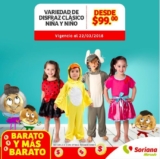 Disfraces para niños y niñas desde $99 pesos en Soriana Mercado
