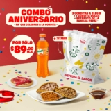 Combo Aniversario Doña Tota: 3 gorditas + gordita dulce + refresco + tote bag por $89