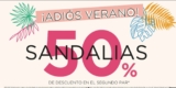Segundo a mitad de precio en sandalias en Dorothy Gaynor