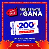 Cupón Dportenis Hot Sale 2023: $200 de descuento para tu próxima compra si te registras
