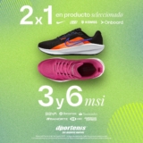 2×1 en productos seleccionados en Dportenis