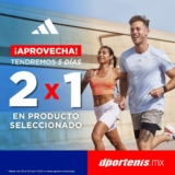 2×1 en tenis y productos adidas en Dportenis este fin de semana