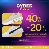 Cyber Week Dportenis: Hasta 40% de descuento + 20% adicional