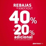 Rebajas Knockout dportenis: 40% de descuento + 20% adicional durante septiembre