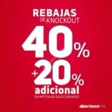 Rebajas de Knockout Dportenis: Hasta 40% de descuento + 20% adicional