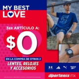 3×2 en lentes, relojes y accesorios en Dportenis