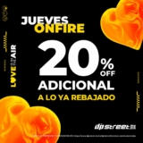 Jueves On Fire Dpstreet: 20% de descuento adicional a lo ya rebajado