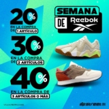 Semana Reebok en Dpstreet: Descuentos escalonados de hasta el 40% en tenis Reebok