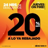 Dpstreet Jueves On Fire: 20% de descuento adicional en tienda en línea