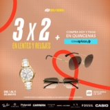 En Dpstreet: 3×2 en Lentes y Relojes + 6 meses sin intereses hoy