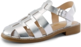 Sandalias para mujer en color plata metálico bajan a su menor precio