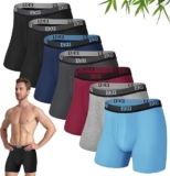 7 pack Boxers calzoncillos de tela suave para hombre bajan a su menor precio
