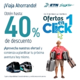 Ofertas en 1 Click Autobuses ETN: hasta 40% de descuento en viajes seleccionados