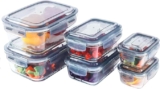 Juego de 6 recipientes jumbo de vidrio para almacenar comida y alimentos bajan a su menor precio