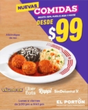 En El Portón nuevas comidas para llevar desde $99 (incluyen sopa, agua y postre)