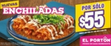 Promoción El Portón nuevas Enchiladas a $55 pesos