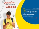 Promoción Elektra Regreso a Clases 2020: 5% de descuento adicional + 18 MSI con Citi Banamex