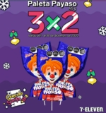 Promo 7-Eleven Navidad 2020: 3×2 en Paleta Payaso