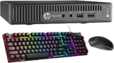 Computadora de escritorio HP EliteDesk con AMD Quad 8 Pro, 16 GB de RAM y 256 GB de SSD con te4clado y mouse reacondicionados baja a su menor precio + cupón adicional