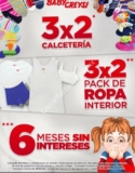 En Baby Creysi 3×2 en calcetería y ropa interior y hasta 6 msi