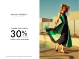 En Banana Republic compra $3000 o más y recibe 30% de descuento directo ó 9 msi