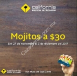 En California Pizza Kitchen mojitos a $30 con tu tarjeta Wow Rewards esta semana