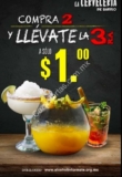 En Cervecería de Barrio tercera margarita, mojito o pecera a sólo $1 peso de lunes a jueves