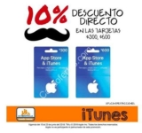 En Chedraui 10% de descuento en tarjetas iTunes y App Store de $300 y $600