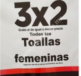 En Chedraui 3×2 en todas las toallas femeninas