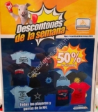En Chedraui 50% de descuento en gorras y playeras de la NFL