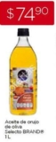 En Chedraui aceite de oliva marca propia 1 litro a $74.90