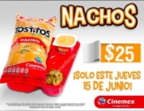 En Cinemex nachos a sólo $25 pesos este jueves 15 de junio