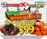 En ComicX come todas las boneless que quieras por $99 los jueves